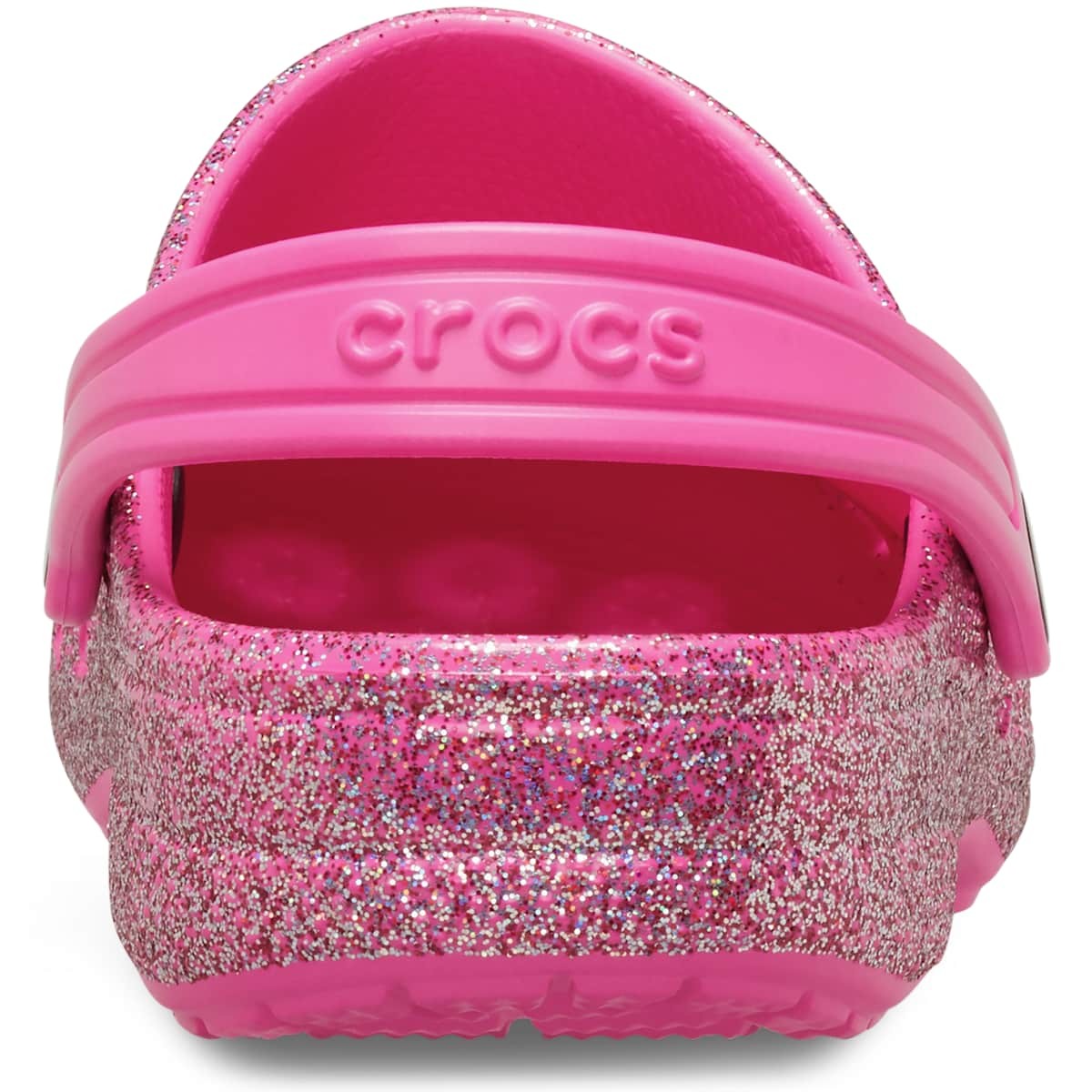 Crocs Toddler Baya Glitter Clogs – Lightweight, Glitter Finish, Pivot Heel Strap