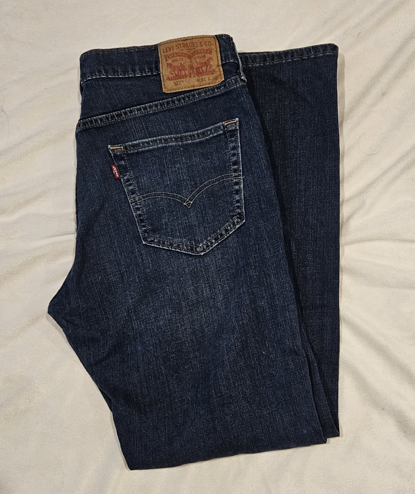 Levi’s 527 Jeans Mens 34×30 Slim Bootcut Medium Wash Blue Denim 05527-0452