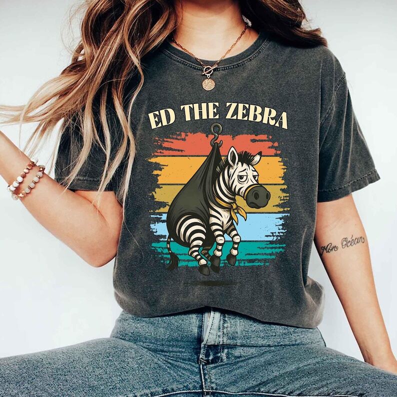 Ed The Zebra Captured T-shirt, Never Forget Ed Shirt, Funny Animal, Zebra Captur