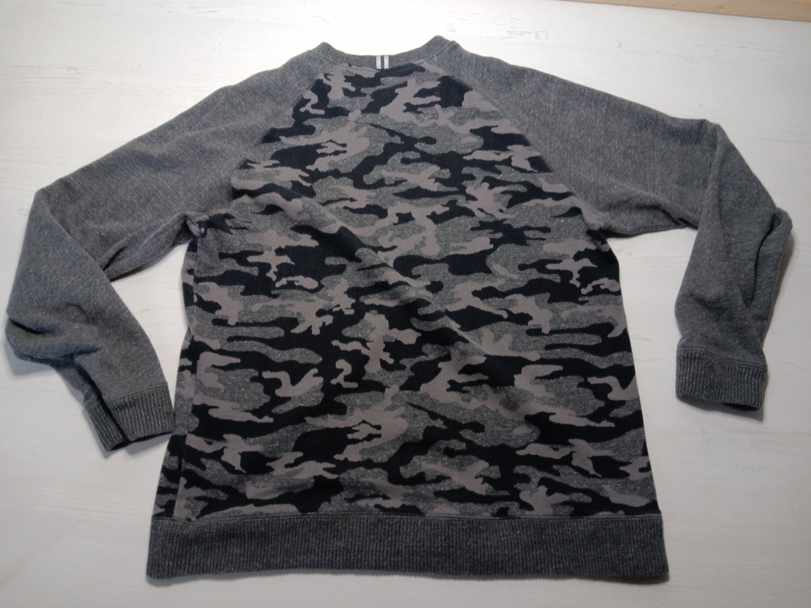 Large Gray Camo Knowledge Wisdom Truth Sweater Elbow Pads