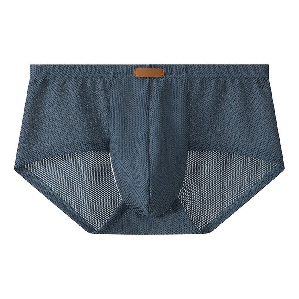 Men’s Seamless-Fit Briefs with Ice Silk Texture 80% Nylon 20% Spandex L-3XL