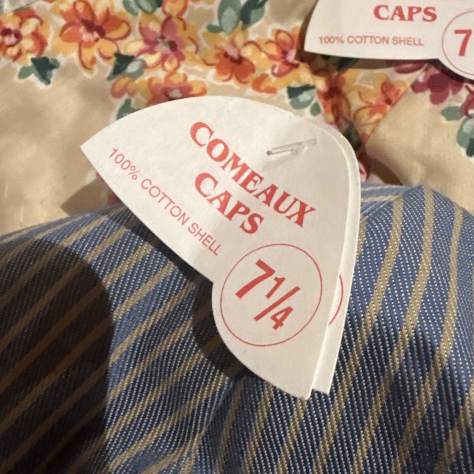 6 Comeaux Welding Cap Hats Random Assorted/ Reverse To Solid Color 7-1/4