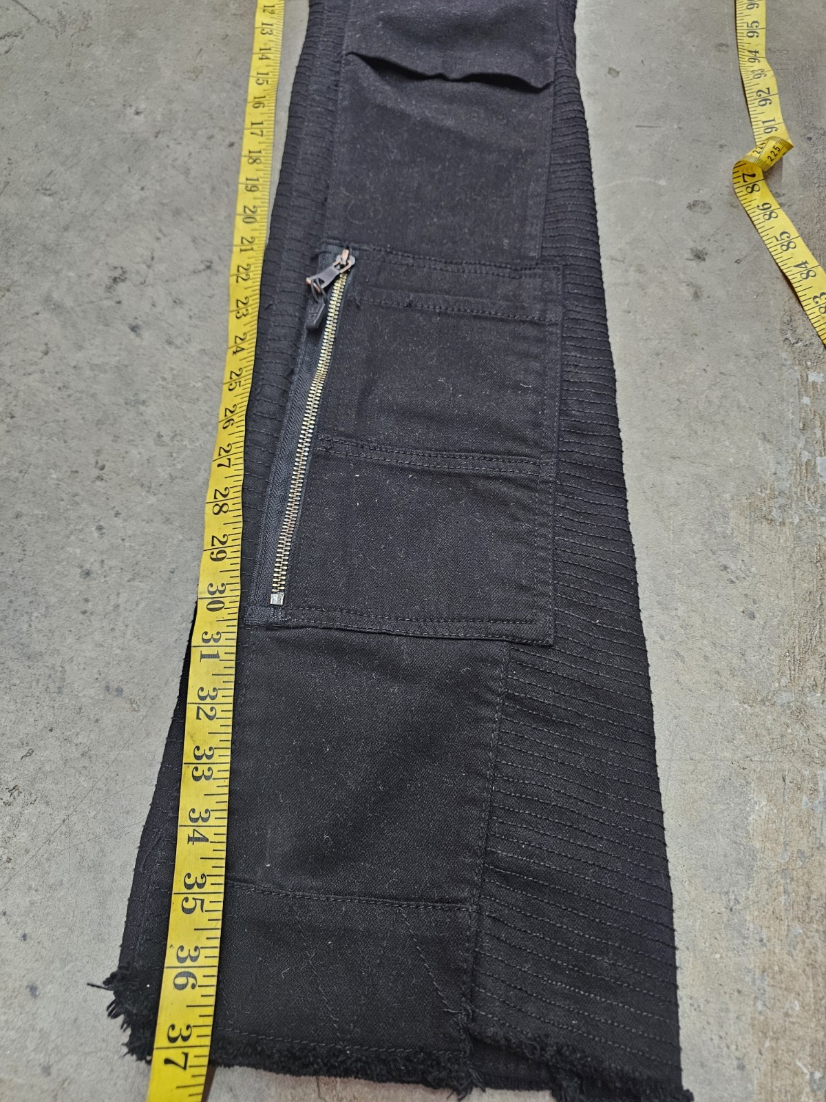 Jordan Craig Martin Stacked Aviation Cargo Pants Mens 34×37 Black Multi Pockets
