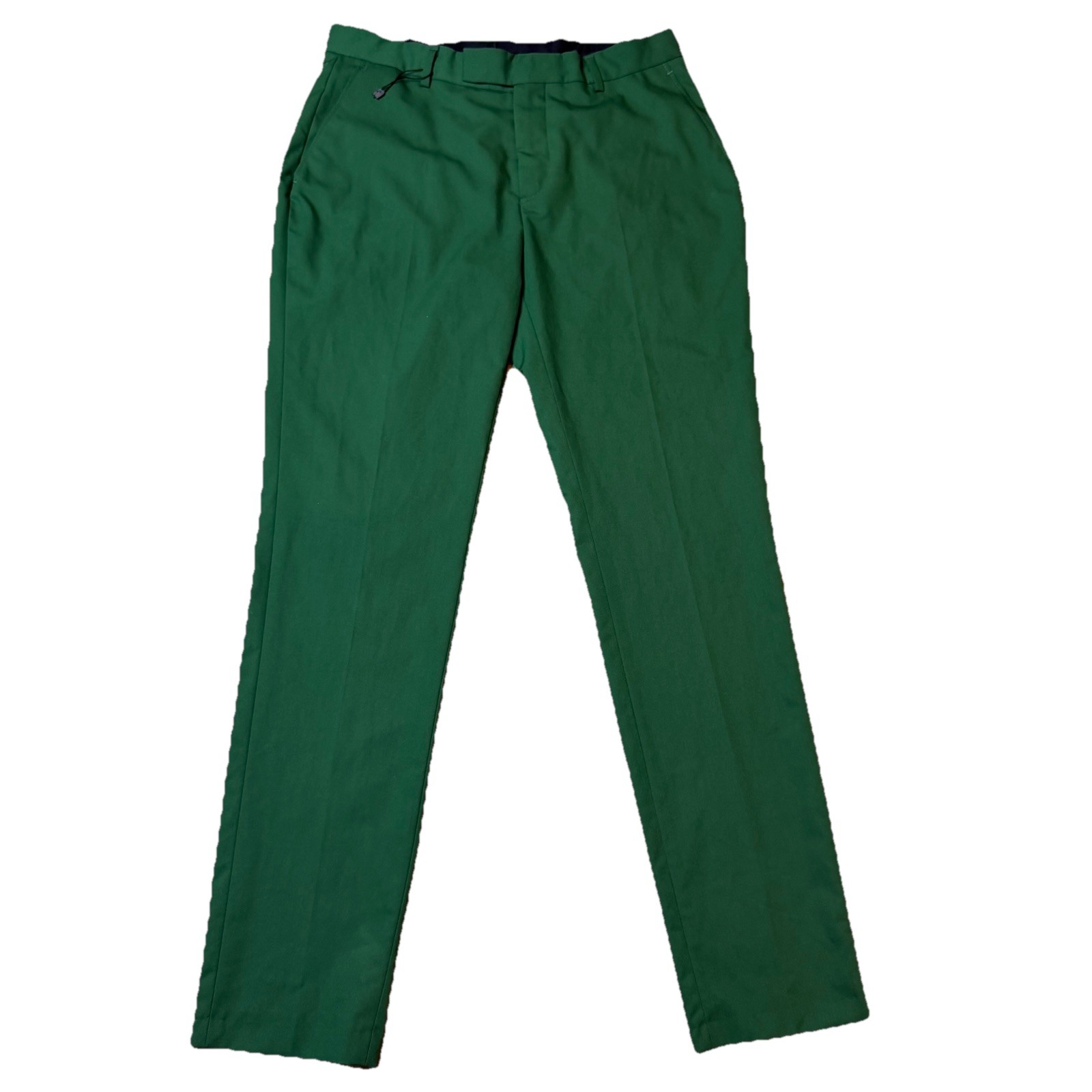 boohooMAN Mens Trousers Dress Pants Green Sz 32 Modern Fit Classic Slacks