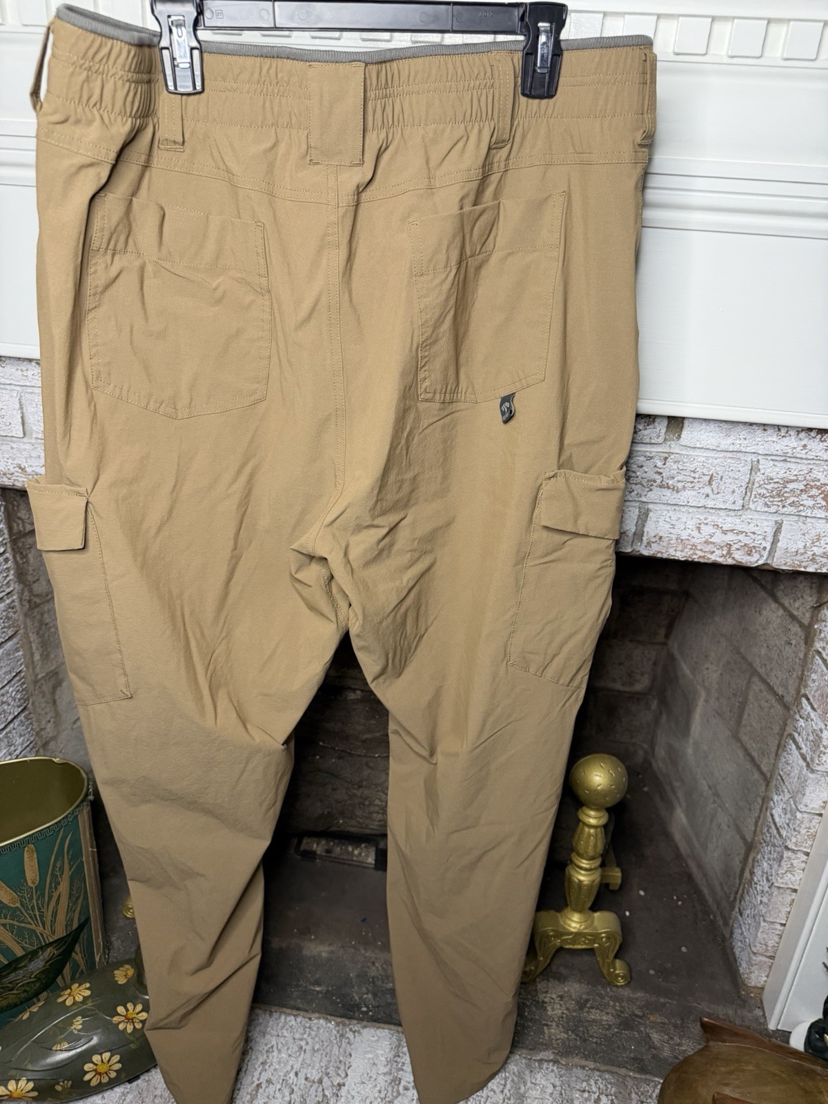 Zero Foxtrot Cargo Pants Tactical Ripstop Stretch Tan Men’s 42×32 Skull Logo