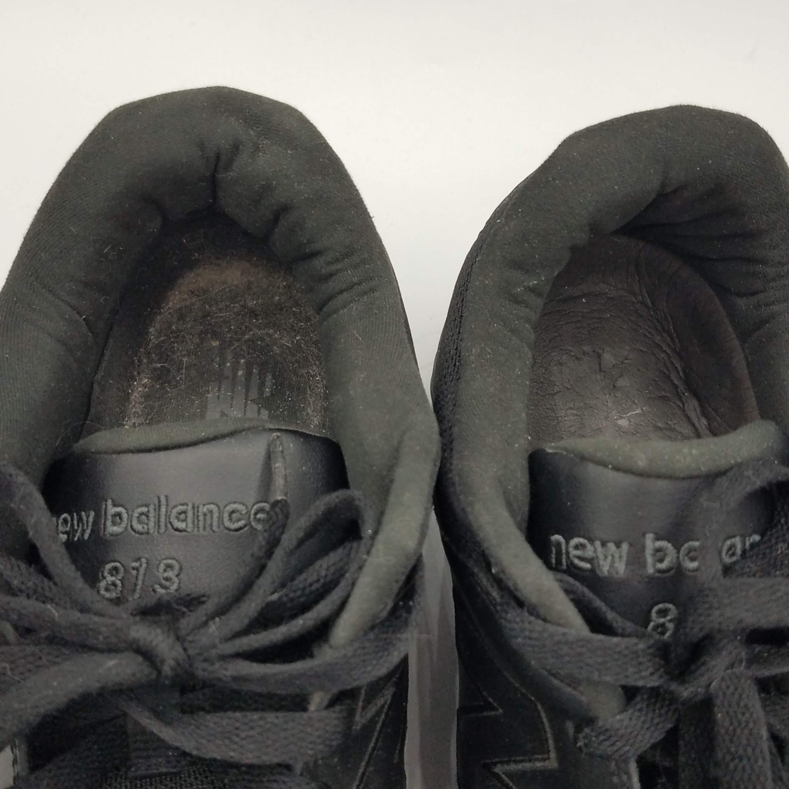 New Balance 813 Men’s Walking Shoes Black Leather MW813BK 11.5 D