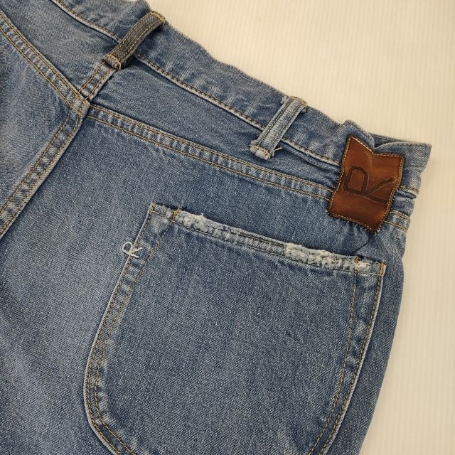 45R/45rpm Chibi R Cut-off Size 34 Denim pants Light blue 6-0726G∞
