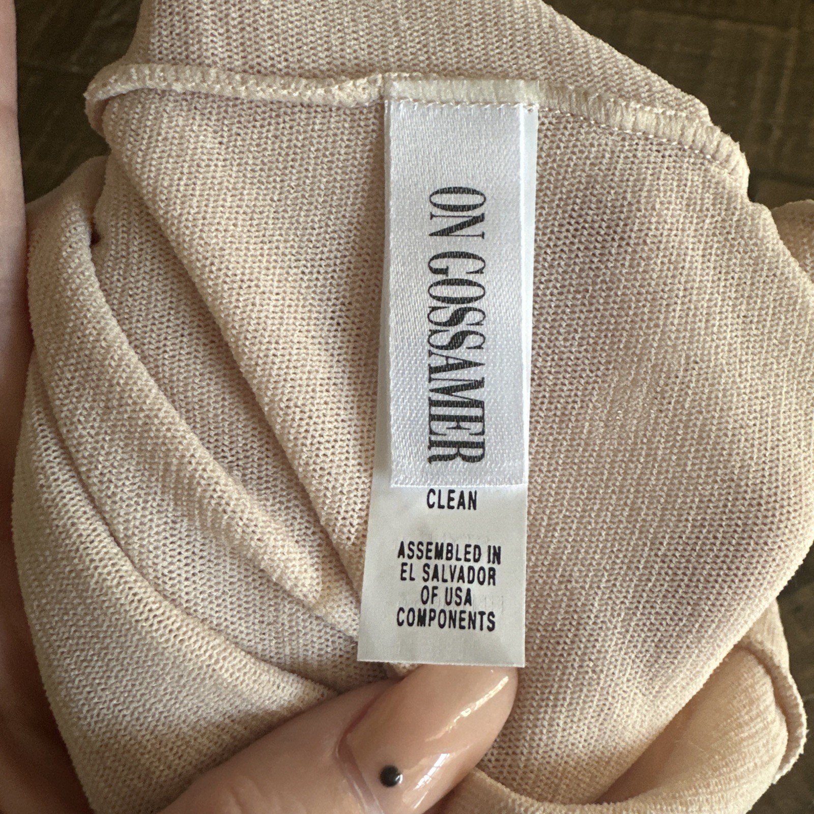 NWT OnGossamer Womens One Size Fits All Sheer Champagne Heavenly Stretch Tank