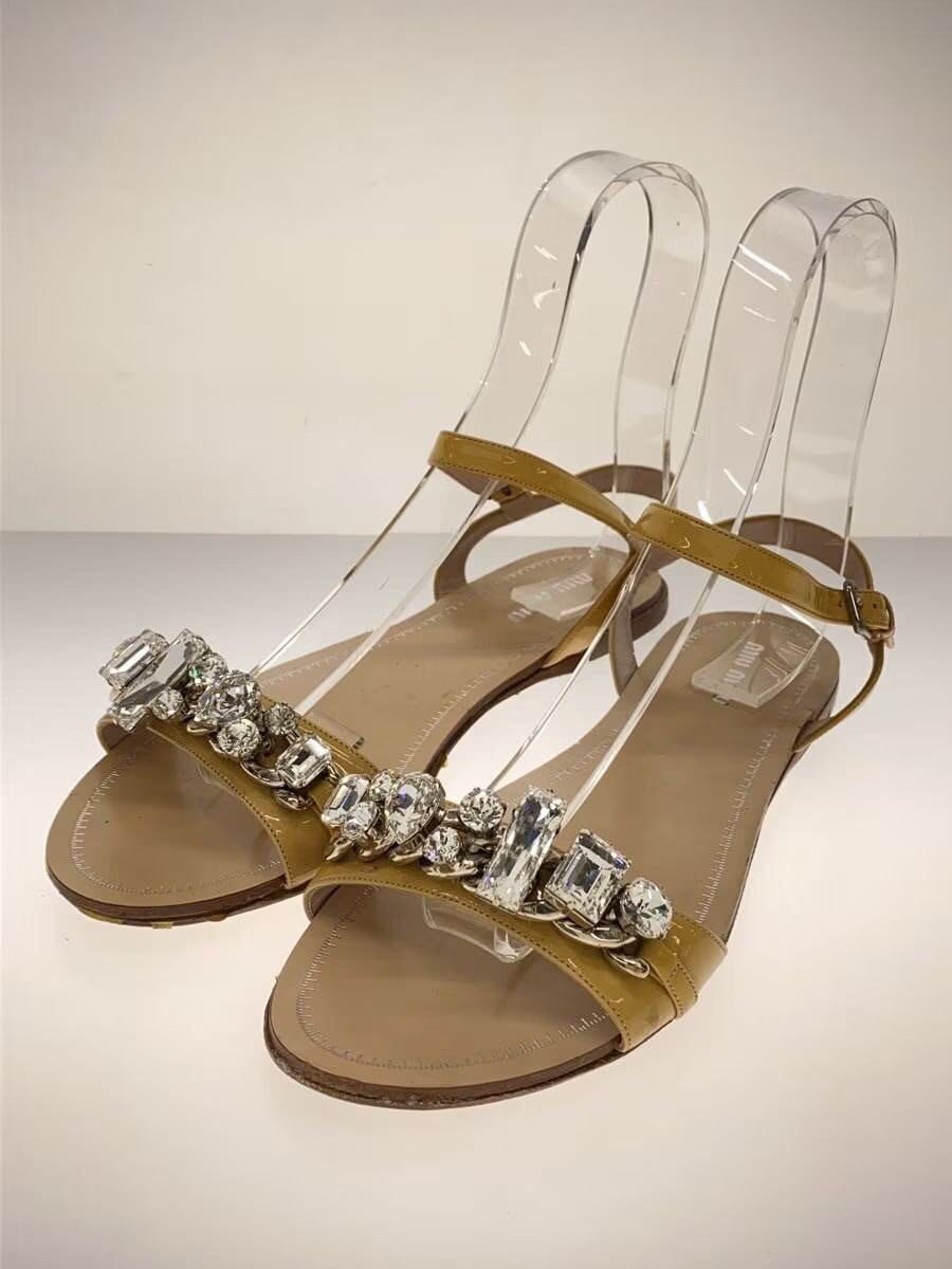 Miu Miu Sandals/37.5/Beg BFV21
