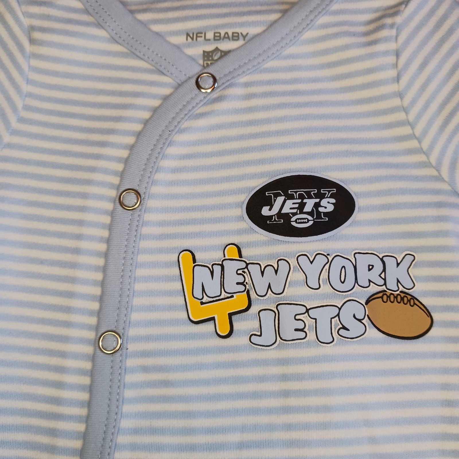 New York Jets Newborn 0/3M Sleeper NFL Baby Long Sleeve 2 Piece Set 0-3 Month