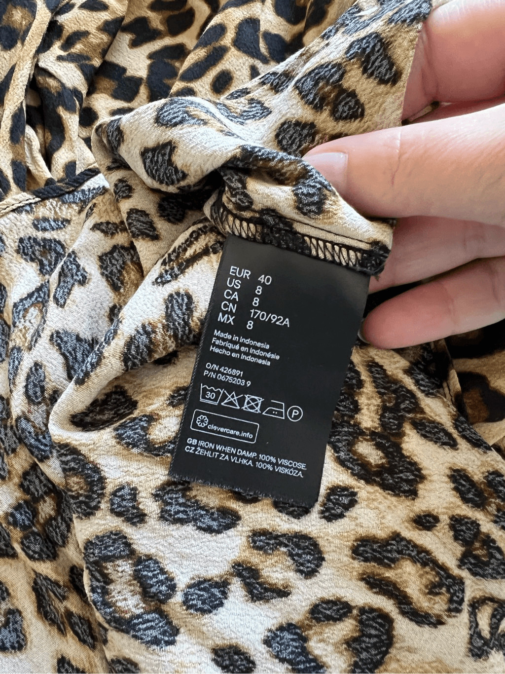 H&M Cheetah Print Blouse