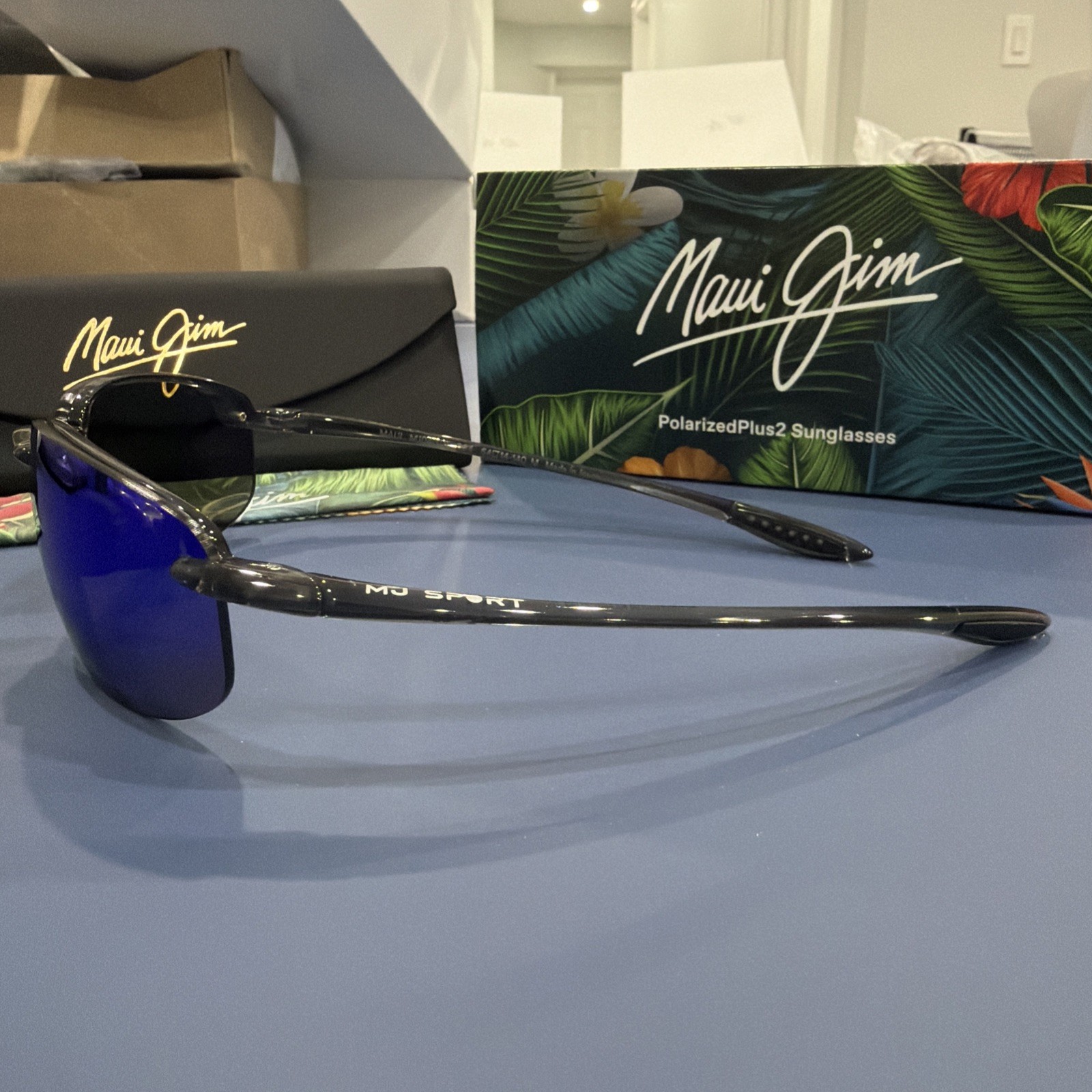 Maui Jim Men’s Hookipa 64mm Grey Polarized Sunglasses MJ0407S-004