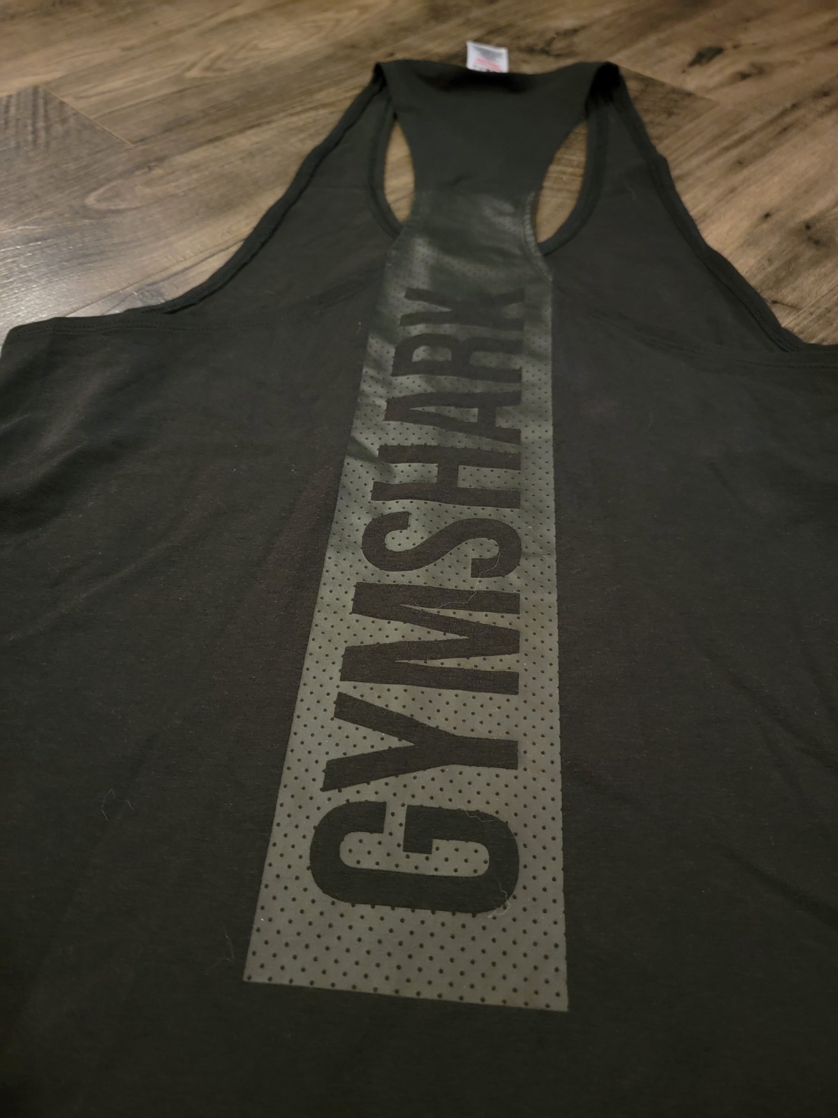 Gymshark Men’s Bold Stringer Tank Top – Black Size Medium A1A5X Racerback Style