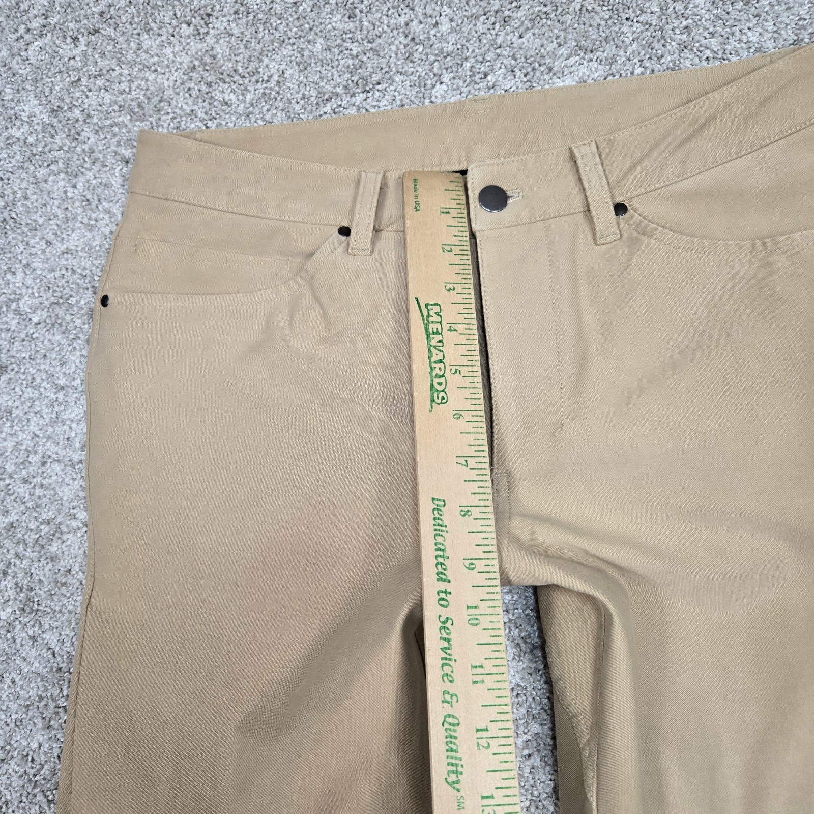 Lululemon Utilitech Abrasion Resistant Pants Men 31 (32×31) tan Stretch LM5ABNS