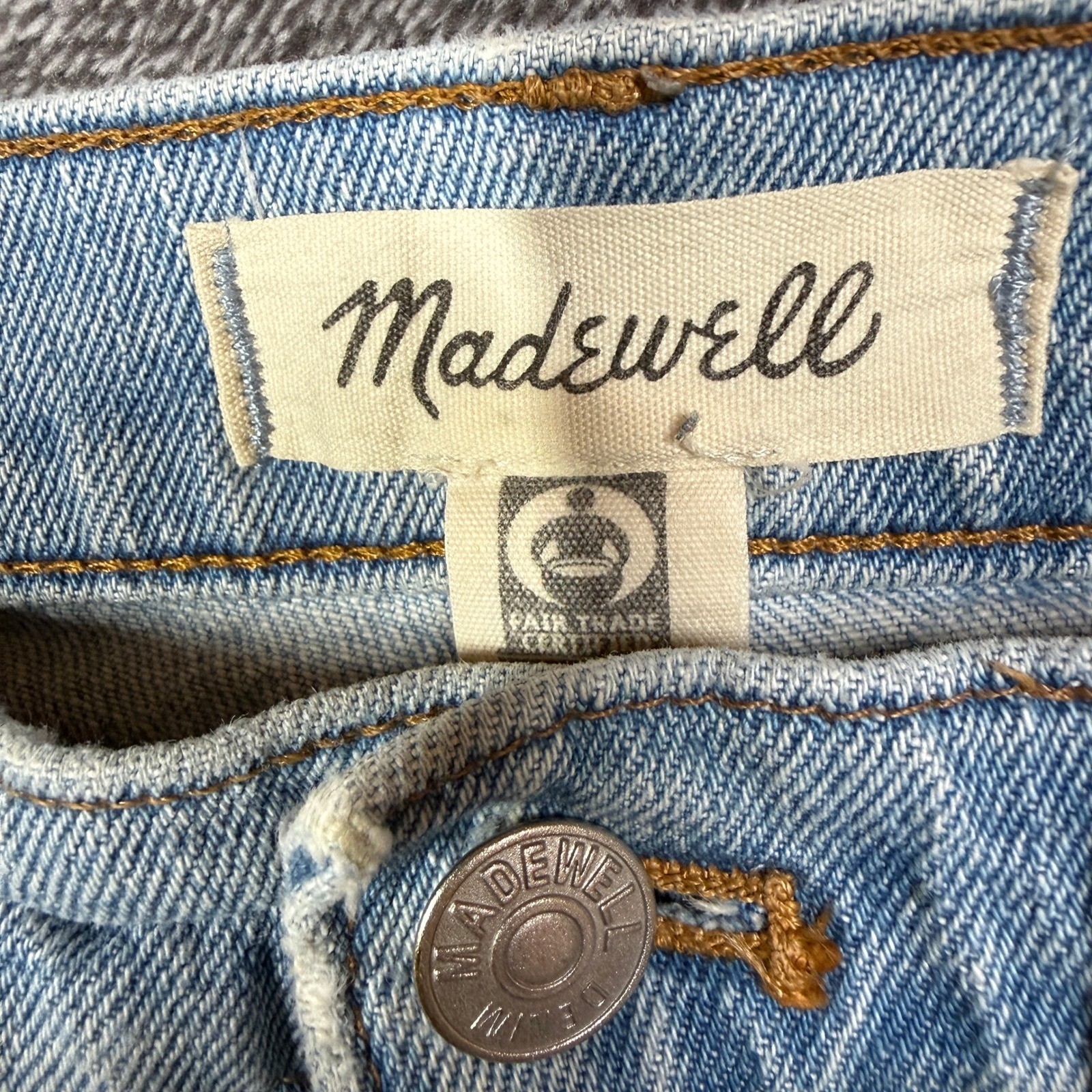 Madewell The Perfect Vintage Jean 25P Light Wash High Rise Tapered Denim