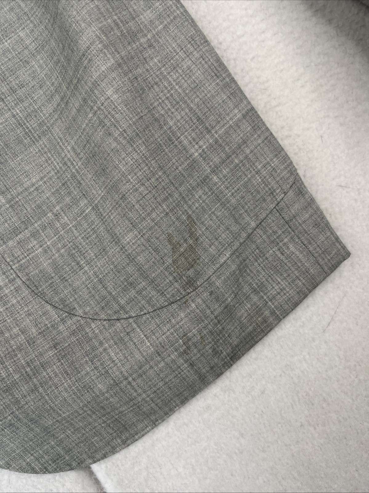 Suitsupply Havana Vitale Barberis Canonico Blazer Men 34R Gray Wool Rustic Coat