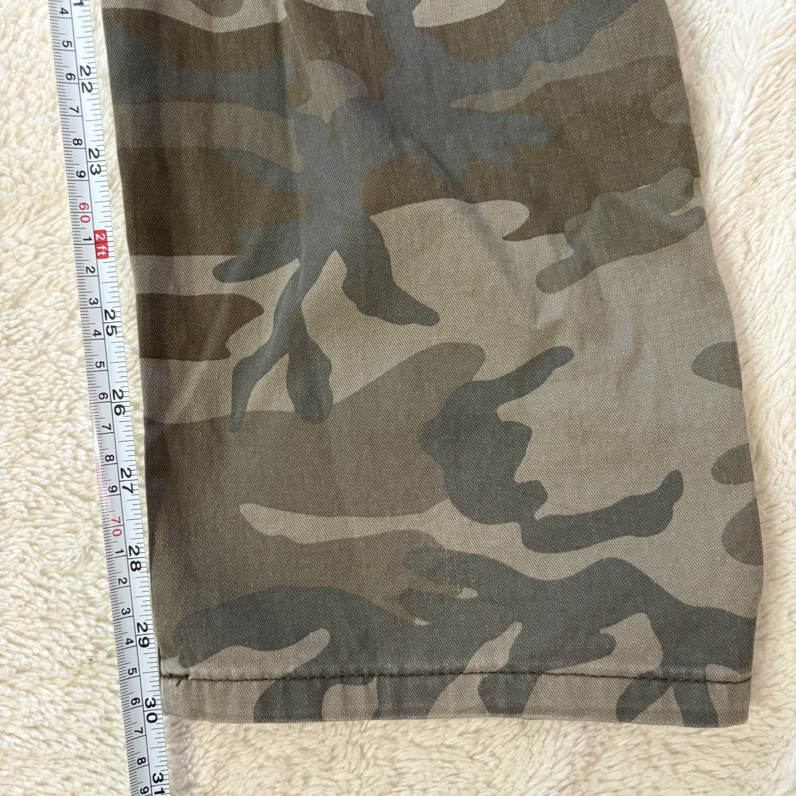 Men’s Wrangler Cargo Pants Camo 40×30 Regular Taper 98% Cotton 2% Elastane Work