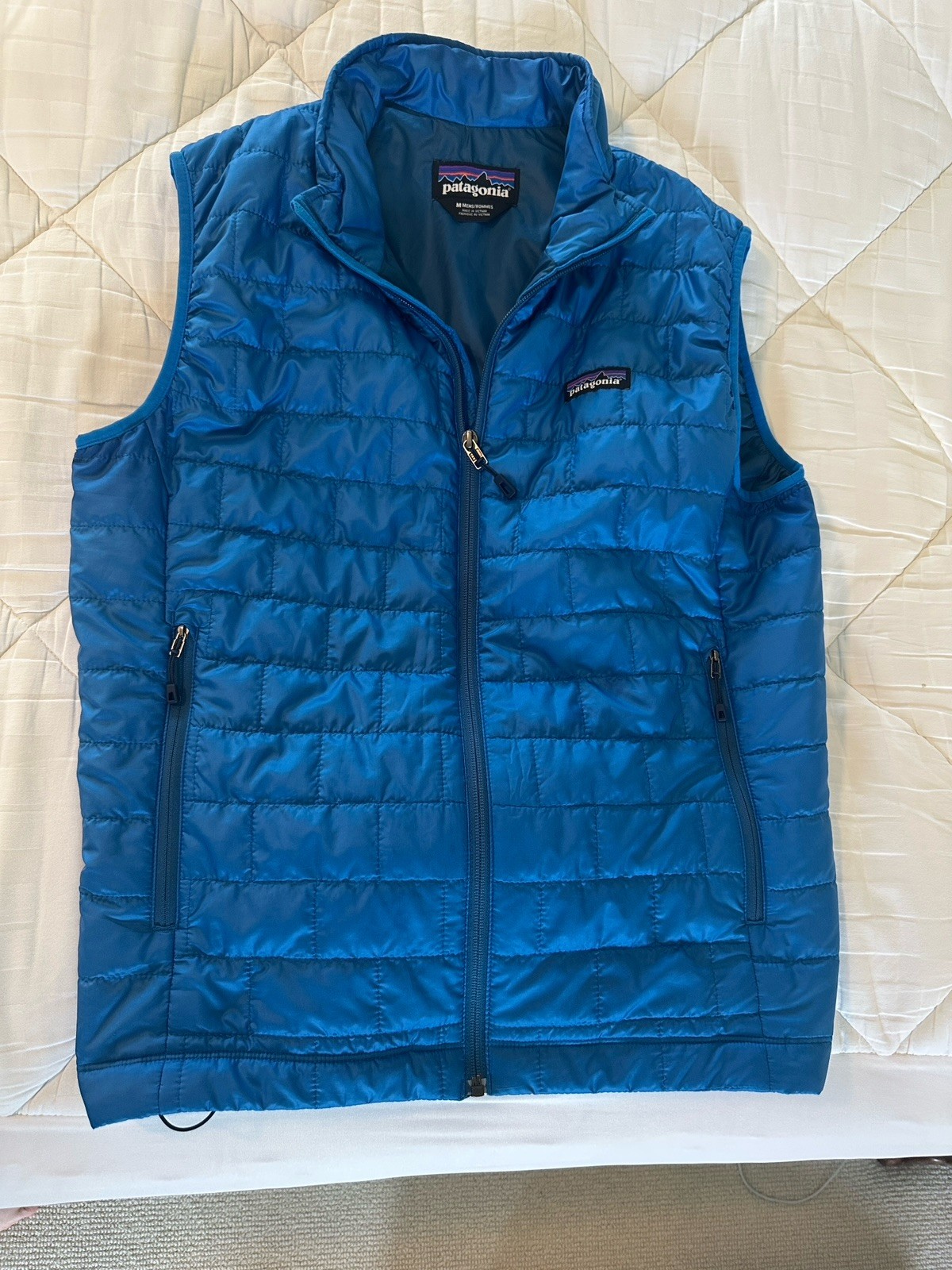 Patagonia Men’s Medium Nano Puff Vest Andes Blue
