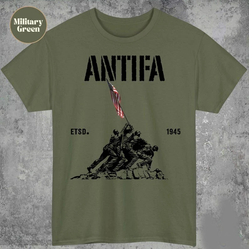 Antifa estd 1945 shirt: Patriotic Anti Fascist, Pro Democracy Liberal Protest Te