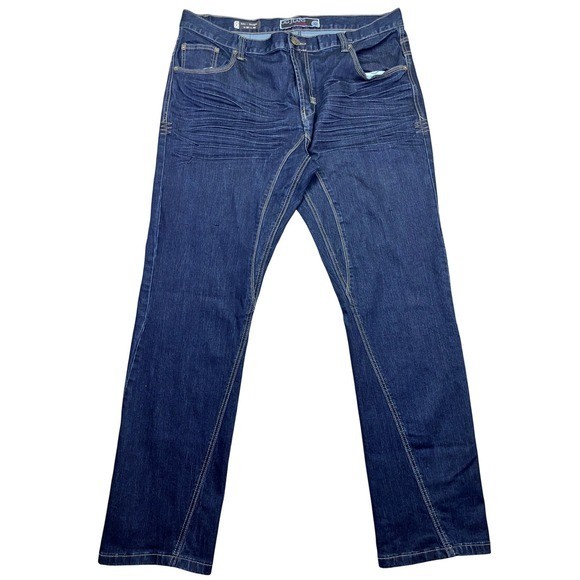 OG Jeans Biker Mens Slim Straight Dark Wash Denim Sz 38 Grunge Retro Western