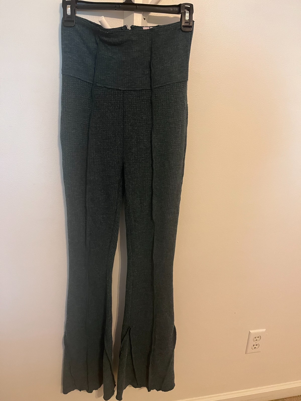Ribbed Knit Two-Piece Urban Outfitters Jumpsuit Set Deep Teal