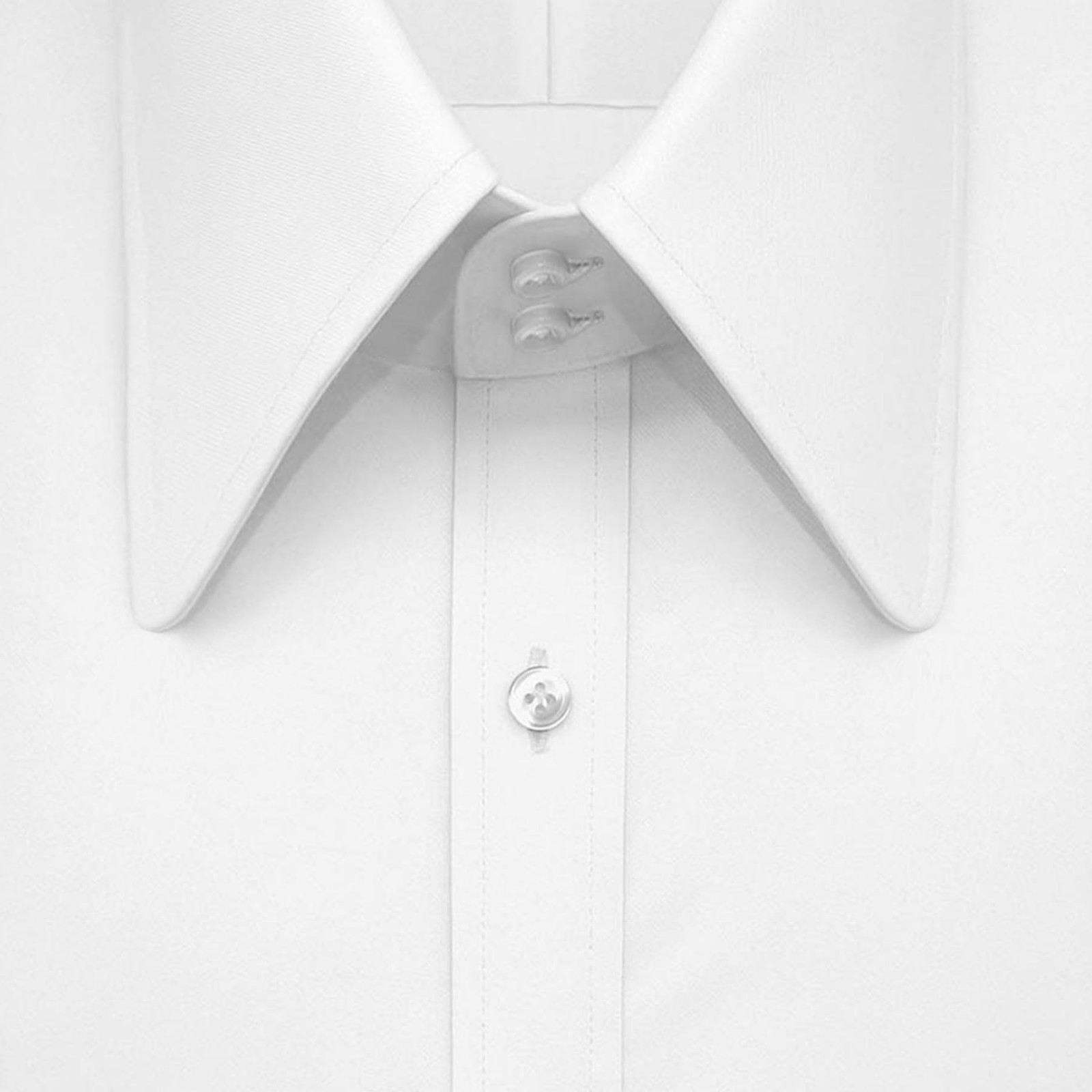 Men’s Vintage High Long Round Pointed Collar White Shirt 1930s Goodfellas Style