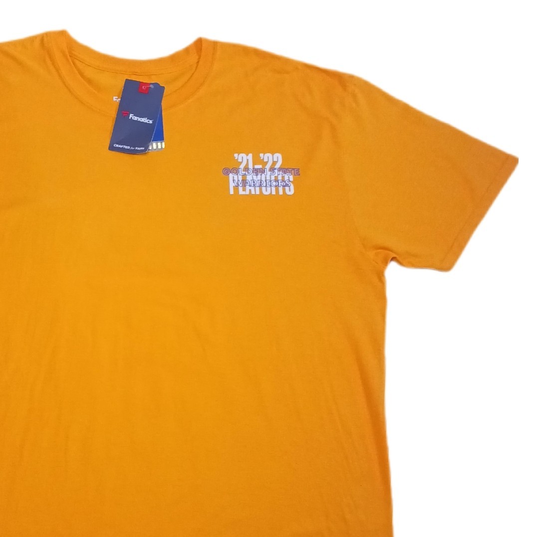 Fanatics Golden State Warriors Playoffs Mens XXL Yellow T Shirt Short Sleeve NBA