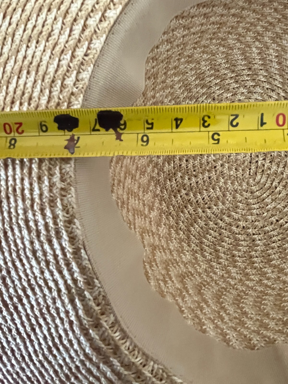 NINE WEST WOMEN’S WIDE BRIM FLOPPY STYLE SUN HAT APPROX. 21-22 IN SIZE M