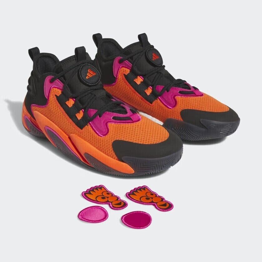 Adidas Basketball Shoes BYW Select Low Black Impact Orange 2023 Men’s 11.5- 8.5