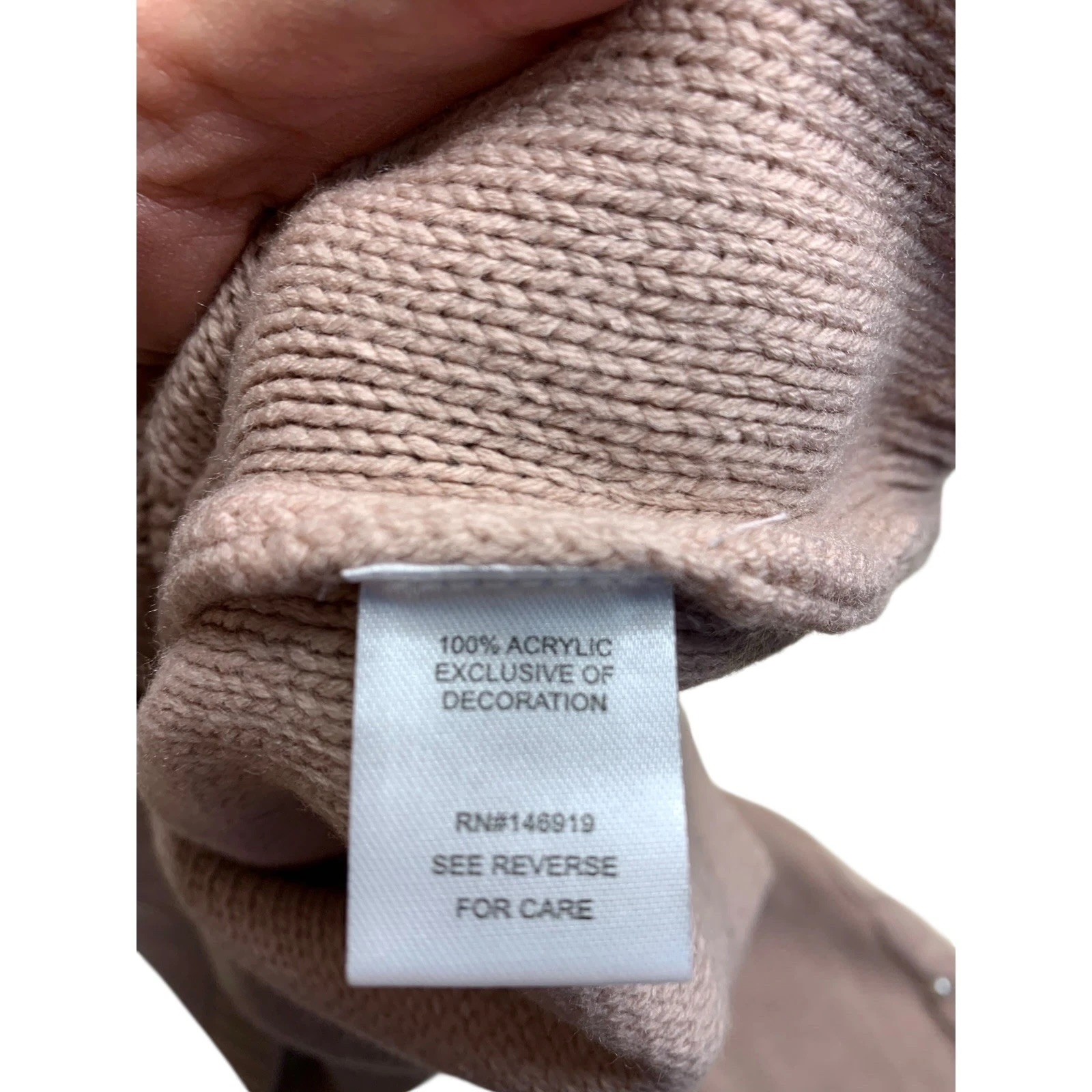 Freshman NWT XL Junior Pink Pearl Embellished Pull-over Sweater G200