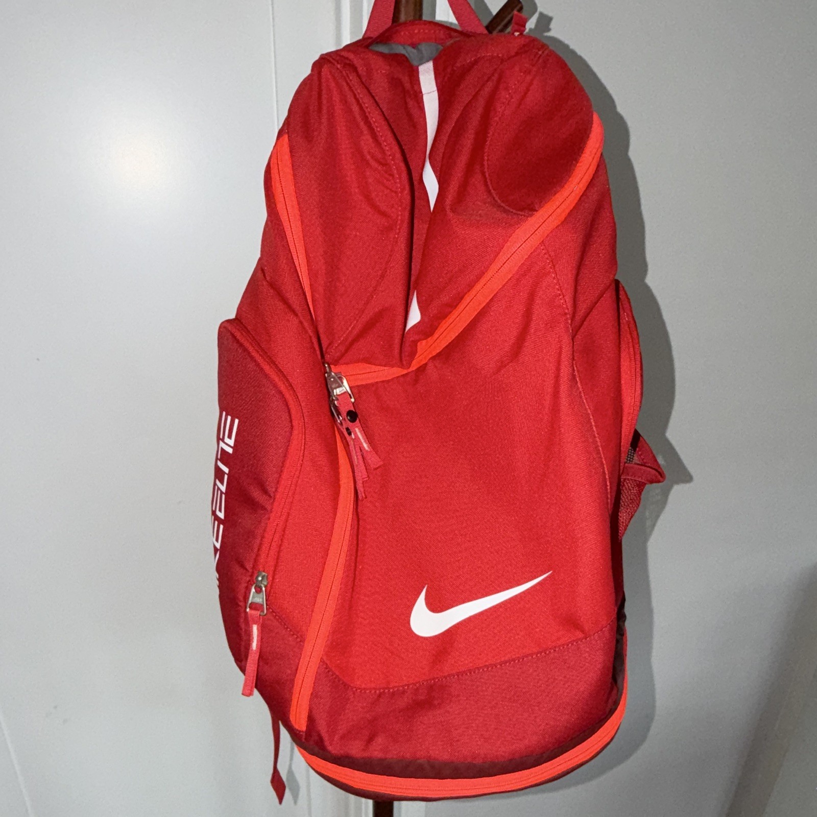 Nike Elite Quad Zip System Backpack Lightweight Red