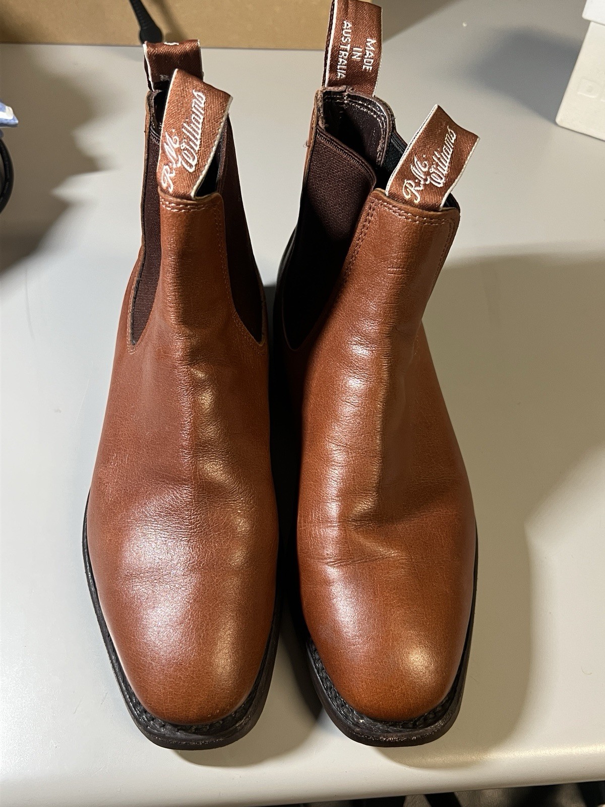 RM Williams Comfort Craftsman Brown Leather Chelsea Boots UK 3.5 / US 6