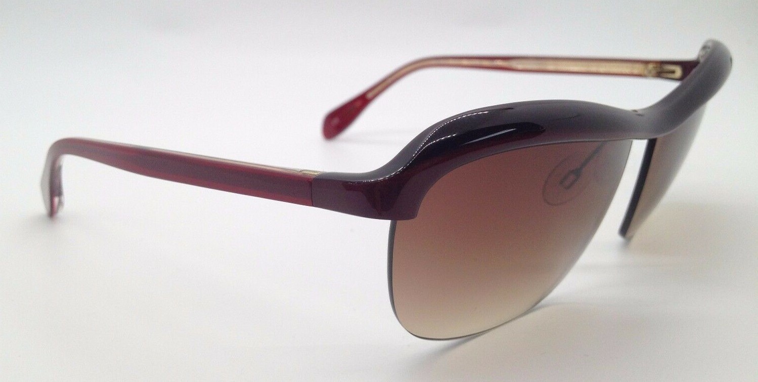 Oliver Peoples Fauna ROC Red Plastic Semi Rim Sunglasses Frames 62-13-130 Japan