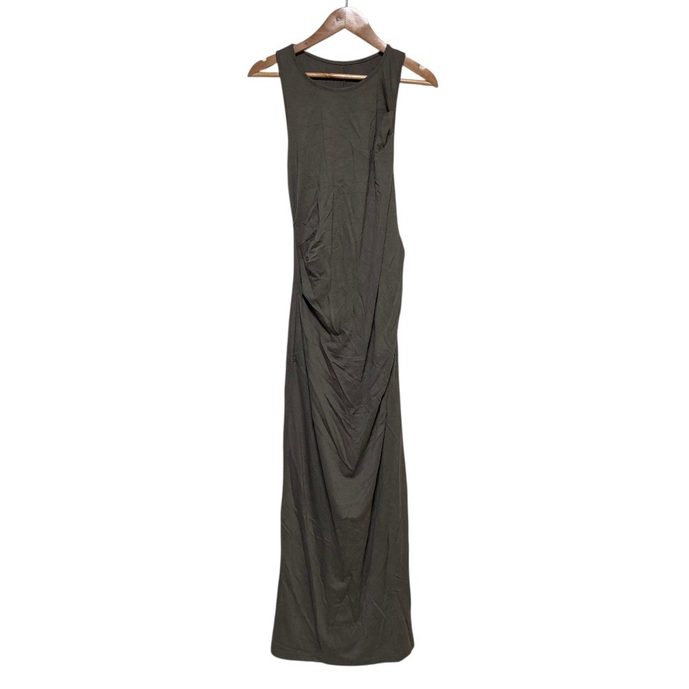 24SS MIESROHE Washable Twist Cut Narrow Dress MWCO242038 Size 1 Gray Women USED