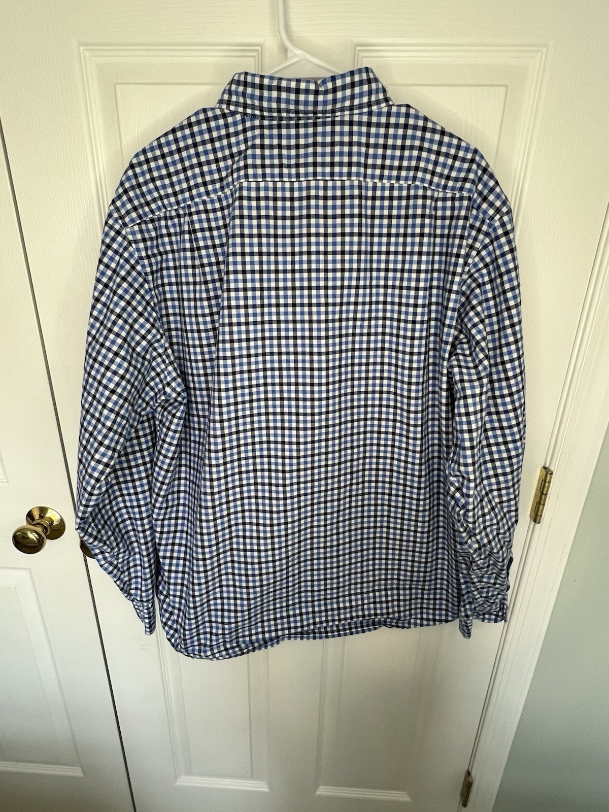 Cremieux Classics Men’s Long Sleeve Shirt XL Plaid Black And Blue Pattern