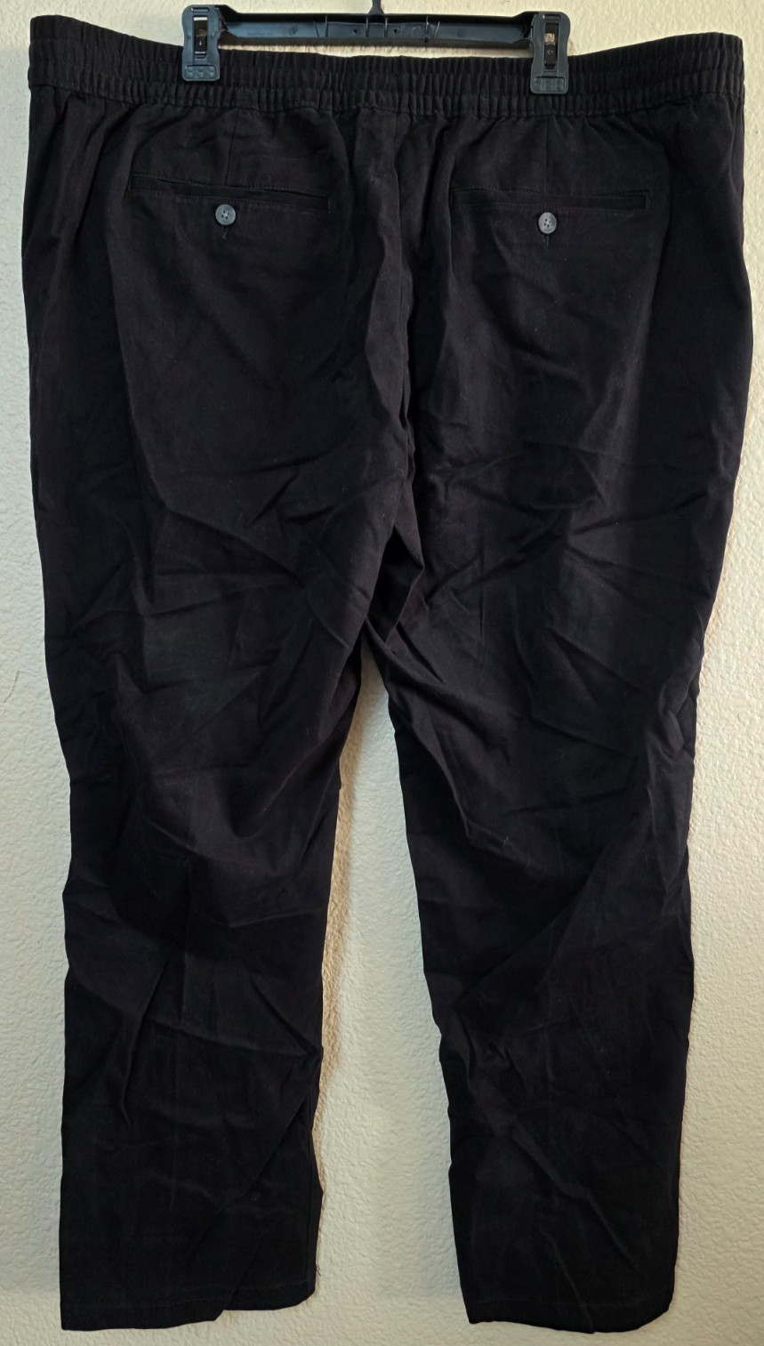 George Men’s Black Soot Twill Jogger Pants Size 2XL (44-46) BRAND NEW