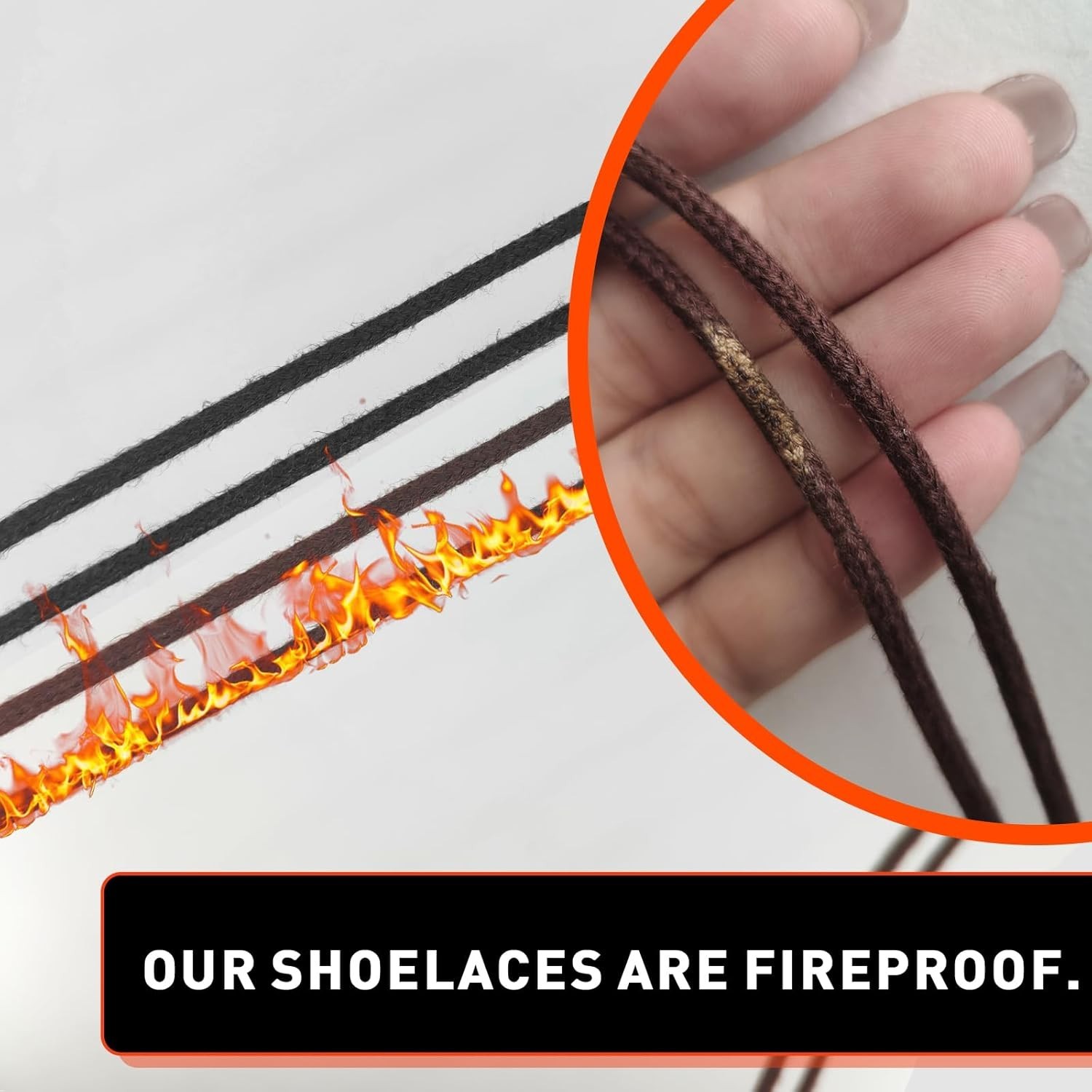 5/32″ Made with Kevlar Boot Lace, Heavy Duty Replacement Lace, Fireproof