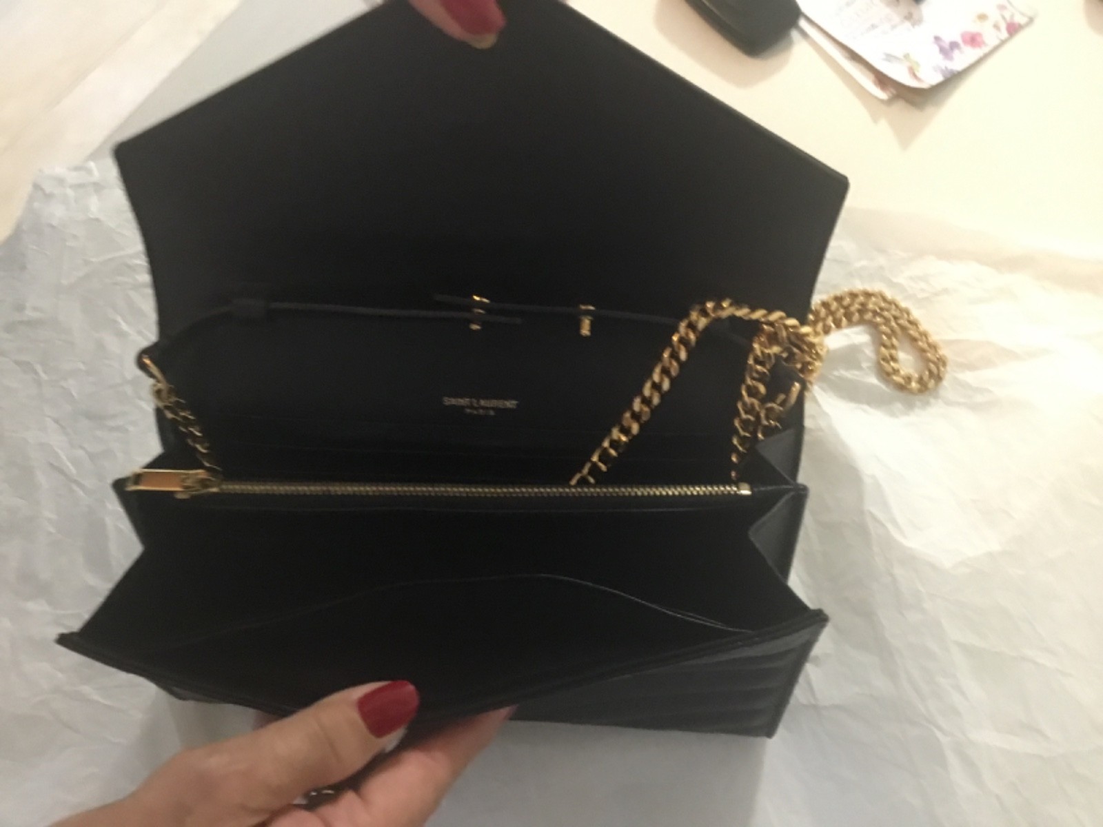 Saint Laurent Cassandre Matelasse Wallet