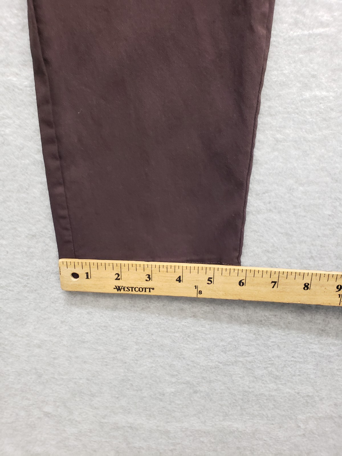 89th & Madison Women Pant 10 Brown Straight Leg High Rise Stretch Casual Career