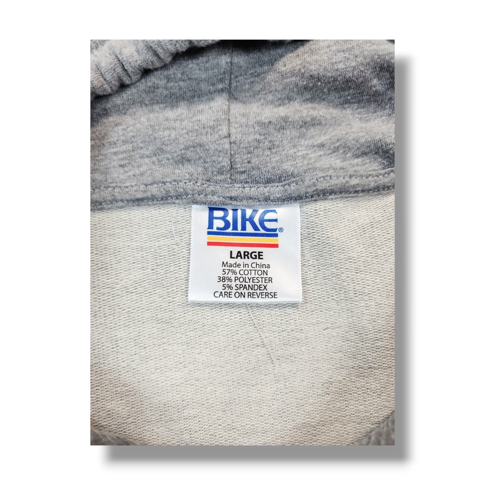 BIKE Athletic Sleeveless French Terry Gray Pullover Hoodie Men’s Size L