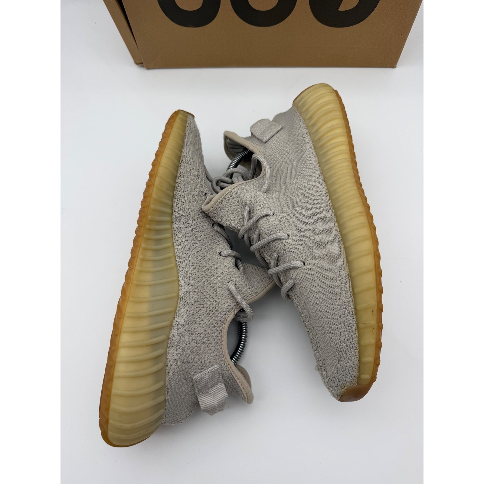 Adidas Yeezy Boost 350 V2 Sesame Grey Gum F99710 Mens Size 10 OG Box