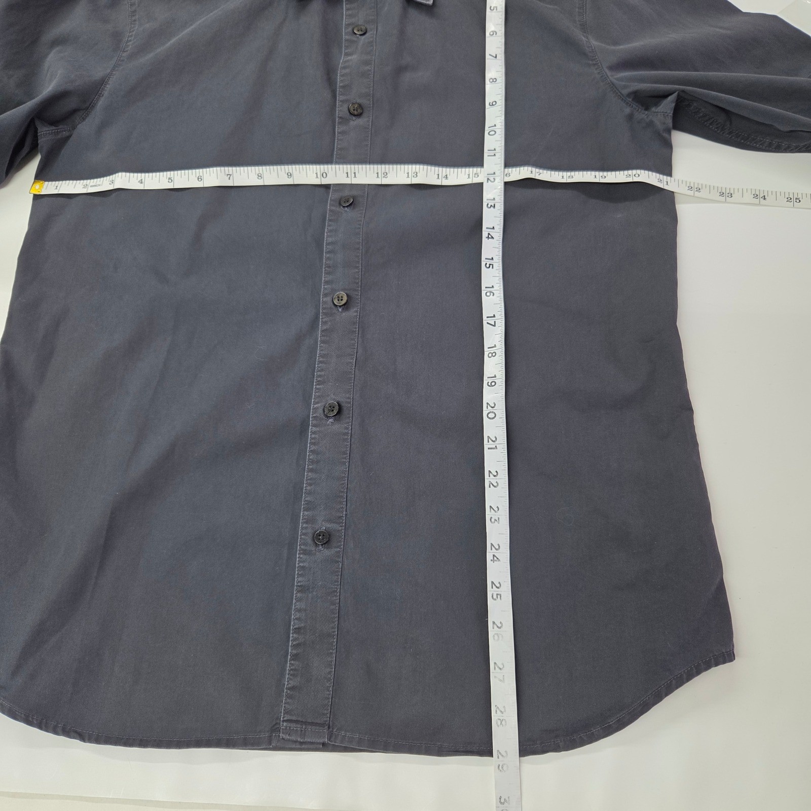 Howe Button Up Shirt Mens L Black Western Cowboy Yoke Multi Button Cuff Cotton