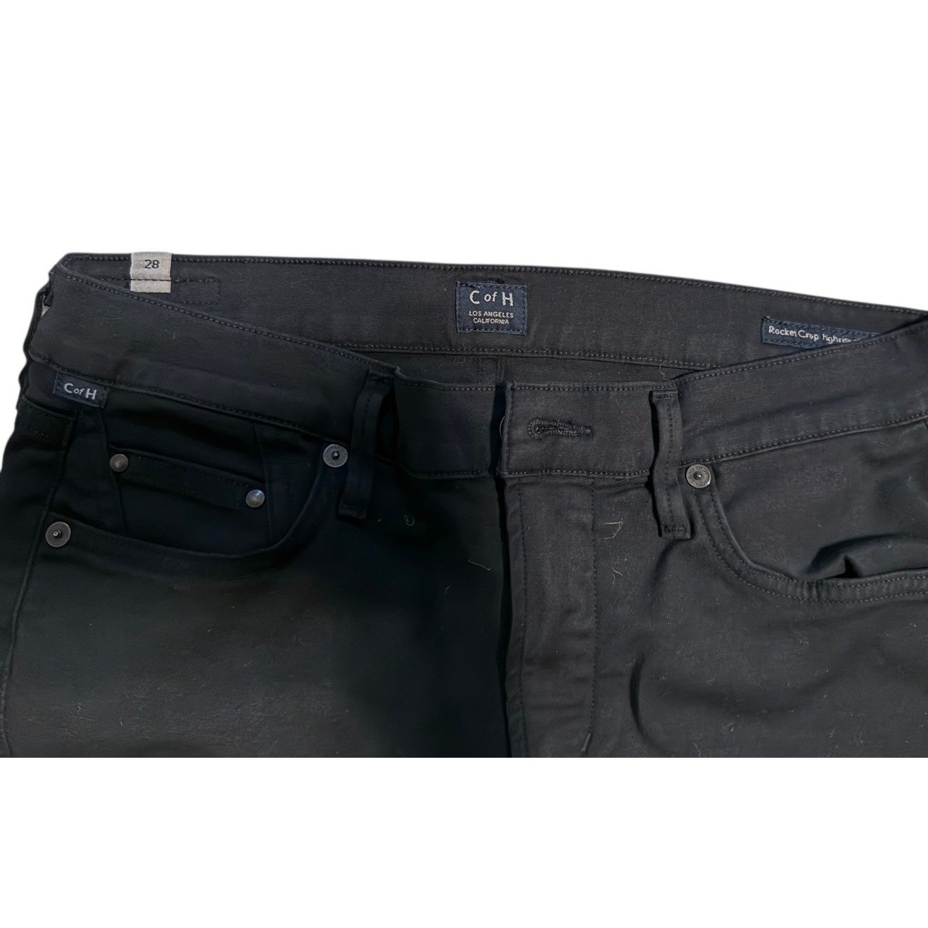 Citizens of Humanity Black Rocket Crop High Rise Skinny Jeans Womens Size 28