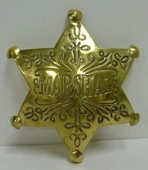Large Brass Badge YOUR CHOICE Sheriff Marshall Deputy Lincoln Texas Ranger NEW