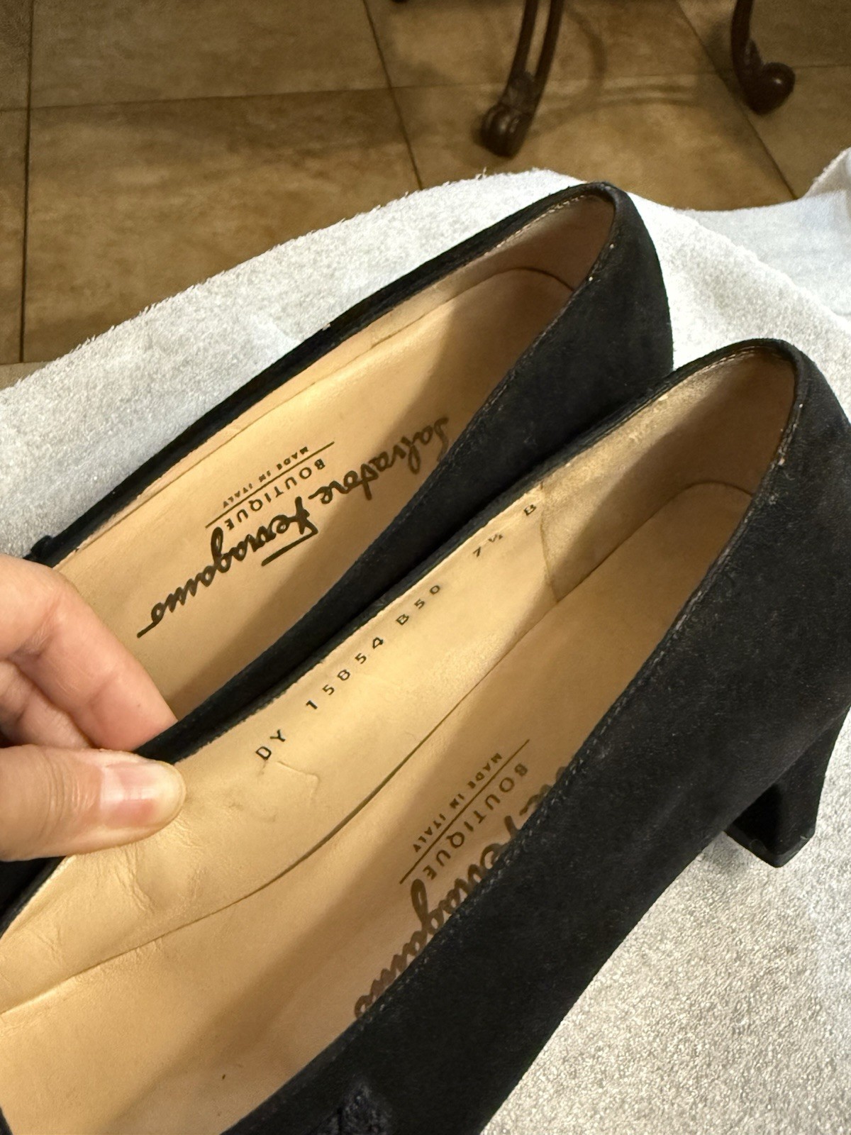 Black Marcachi Women’s Ferragamo Heels