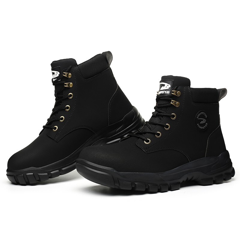Waterproof Men’s Safety Work Boots Steel Toe Shoes Anti Impact And Anti-Puncture