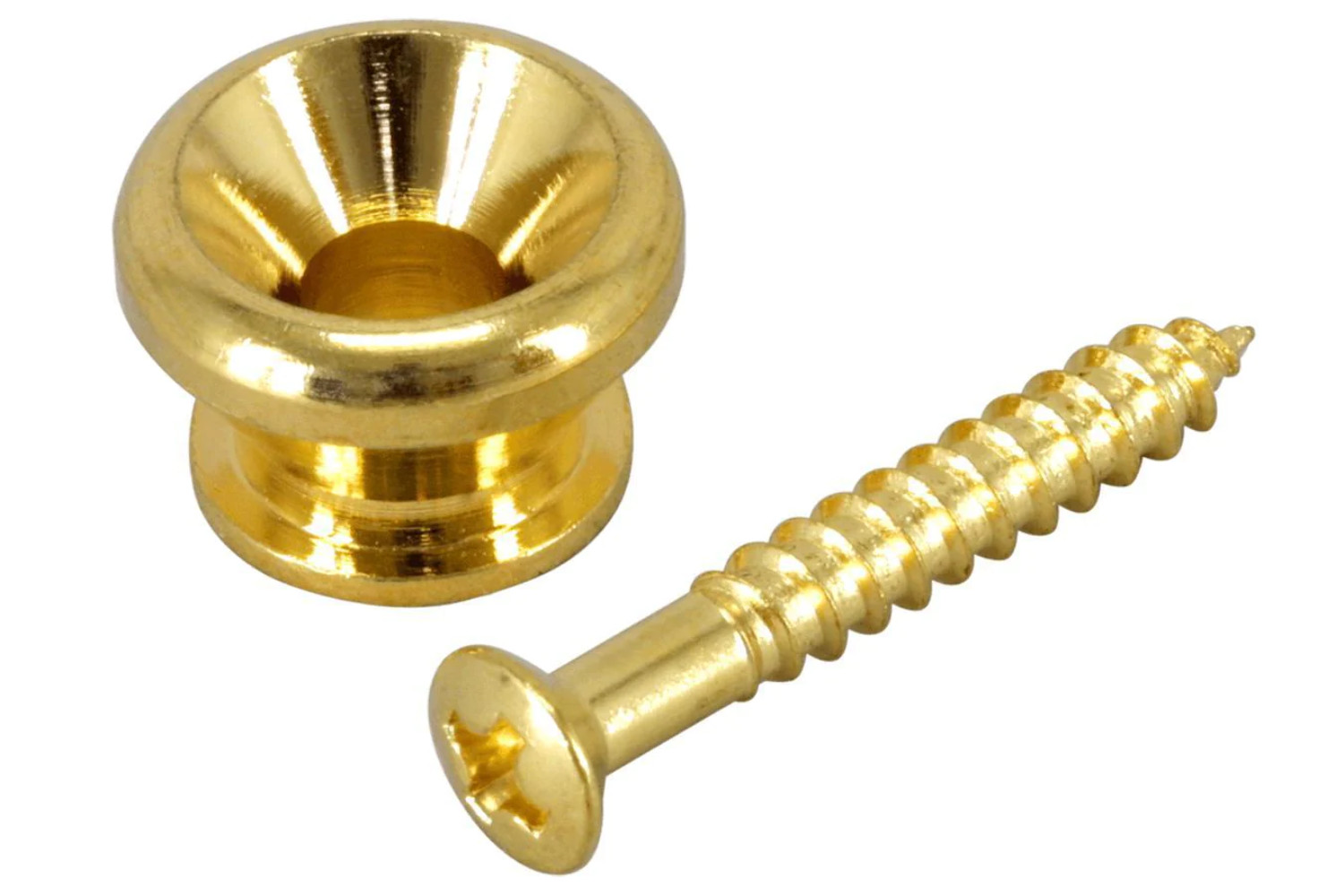 Folkcraft® Strap Button, Gold Finish, Pack Of Two