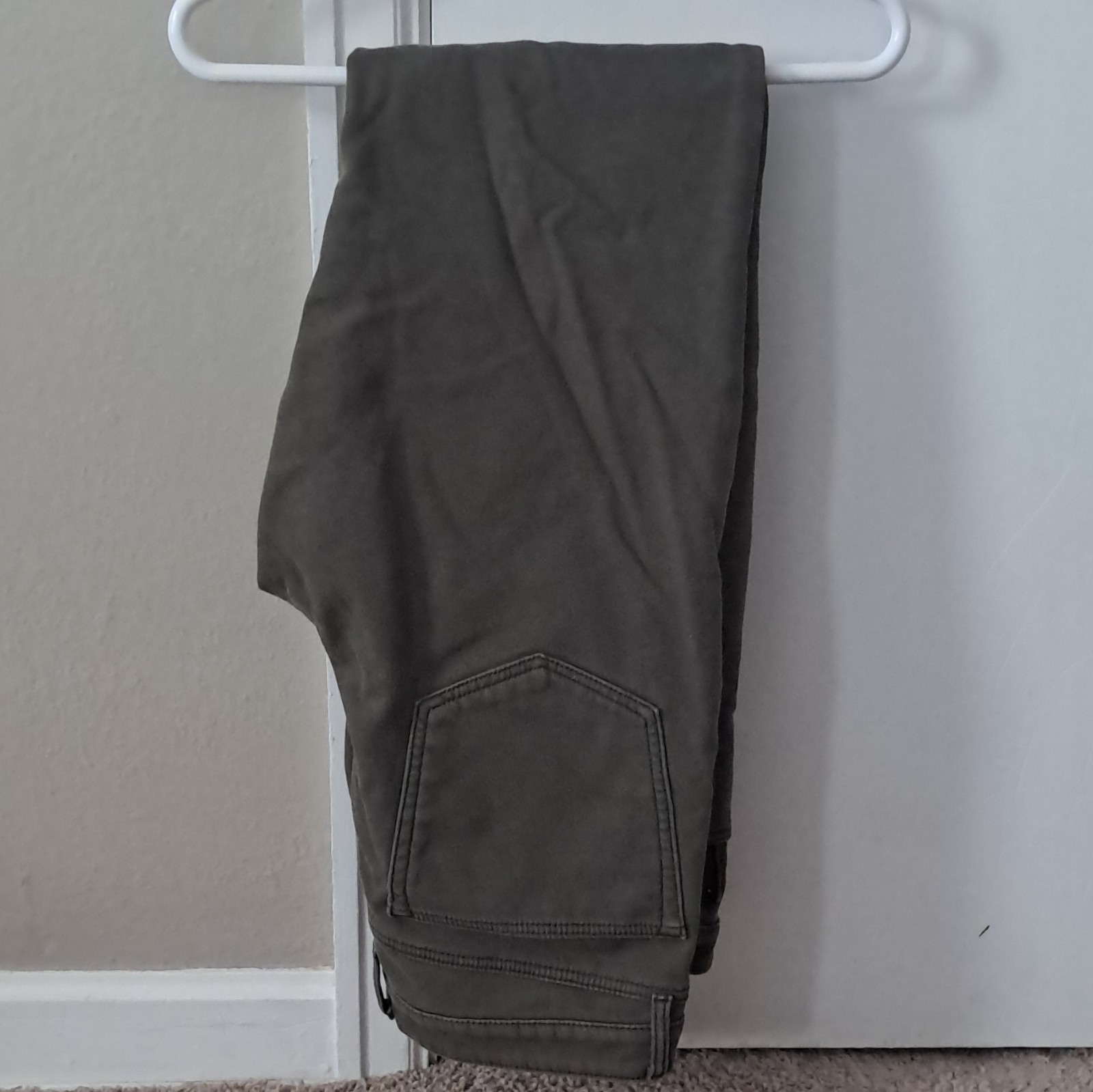 Weatherproof Men’s Olive Fleece-Lined Pants Regular Fit Straight Leg 34W