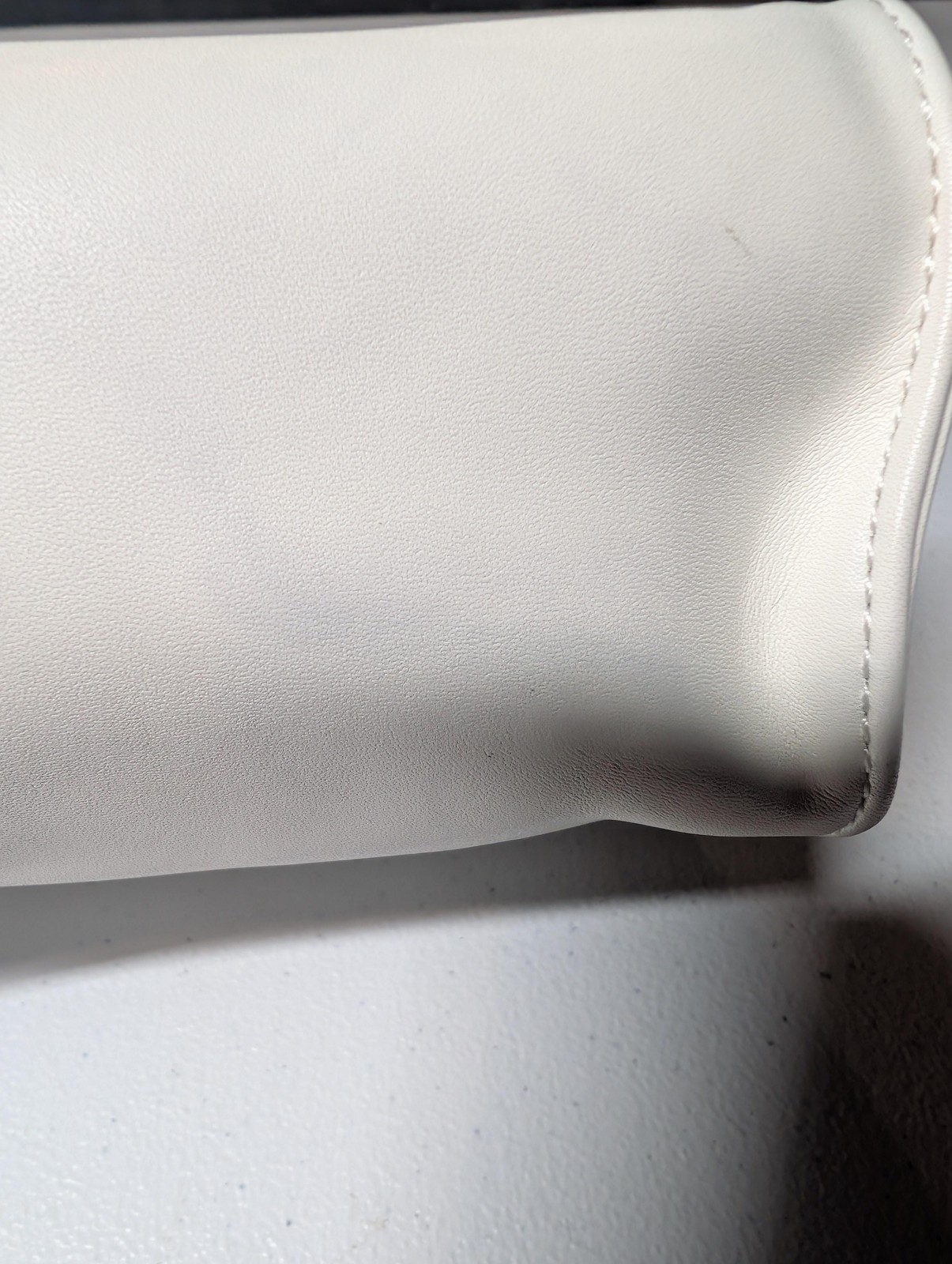 TELFAR Shopping Bag Womens Small White Vegan Leather Mini Tote Crossbody Logo