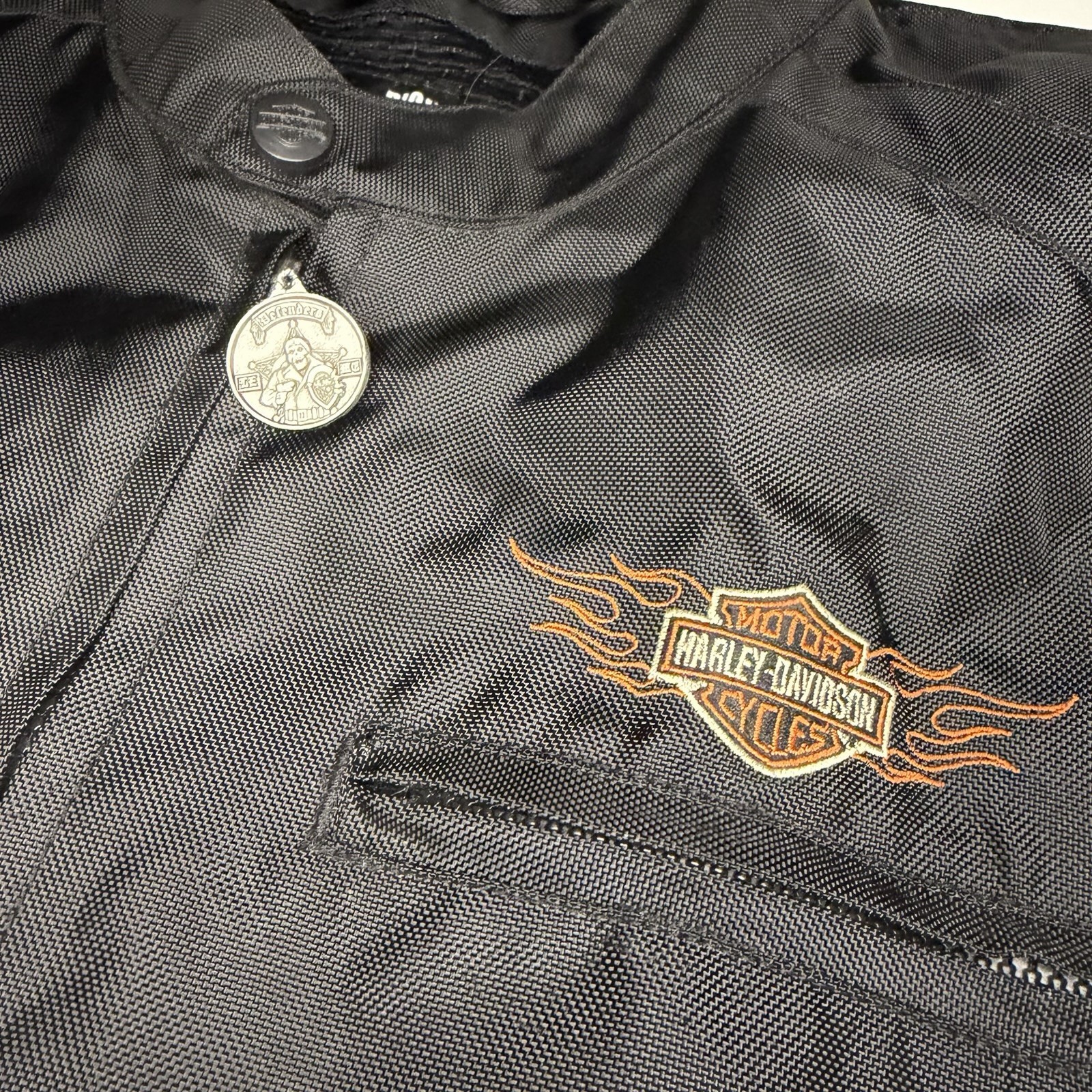 Harley-Davidson Men’s Quilted Motorcycle Jacket Charcoal/Black, 2XL